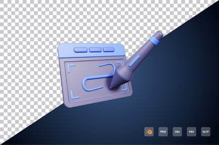 Preview: Pen Tablet 3d Icon