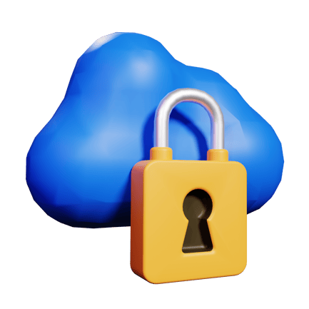 Aperçu: Icône 3D Cloud Locked