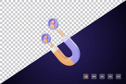 Preview: Magnet 3d Icon