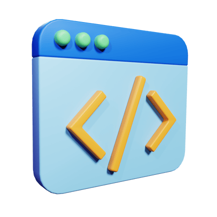 Preview: 3d Web Coding Icon