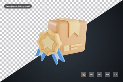 Preview: Box Medal 3d Icon
