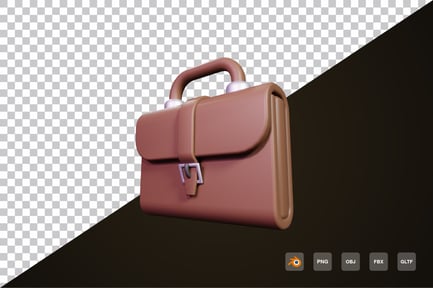 Preview: 3d Briefcase Icon