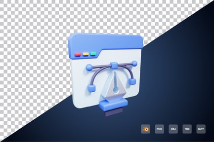 Preview: Web Design 3d Icon
