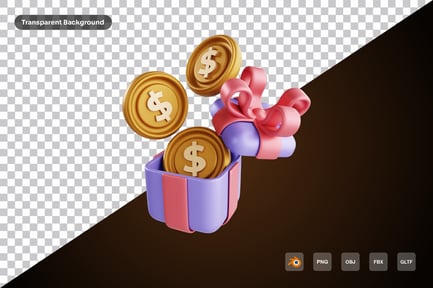 Preview: Unboxing Money 3d Icon