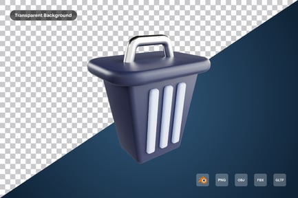 Preview: Trash Can 3d Icon
