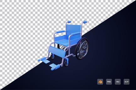 Preview: 3d wheelchair Icon