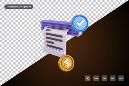 Preview: Invoice Payment 3d Icon