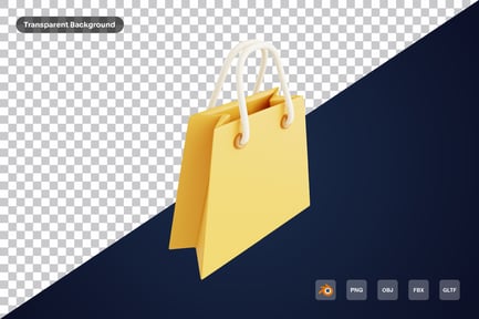 Preview: Shopping bag 3d icon
