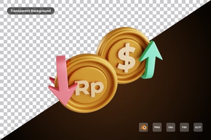 Preview: Rupiah Inflation 3d Icon