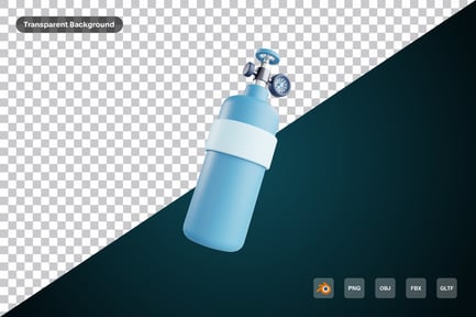 Preview: Oxygen Tank 3d Icon