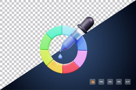 Preview: Color Picker 3d Icon