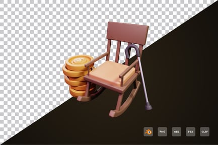 Preview: 3d Retirement Icon