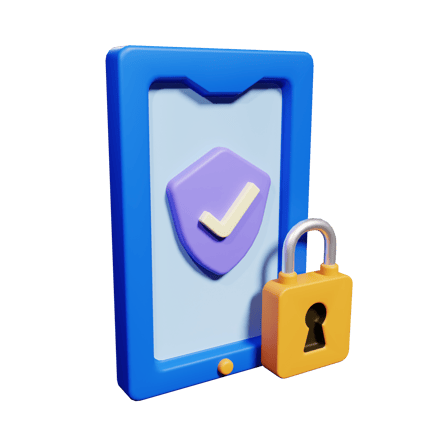 Preview: 3d Smartphone Locked Icon