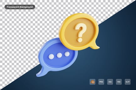 Preview: Frequently Ask 3d Icon