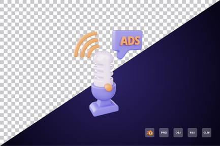 Preview: Microphone 3d Icon