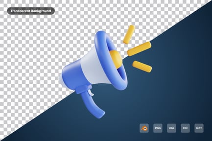 Preview: Megaphone Marketing 3d Icon