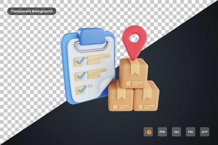 Preview: Clipboard Logistics 3d Icon