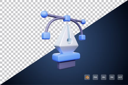 Preview: Pen Tool 3d Icon