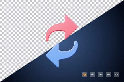Preview: Arrow Recycle 3d Icon