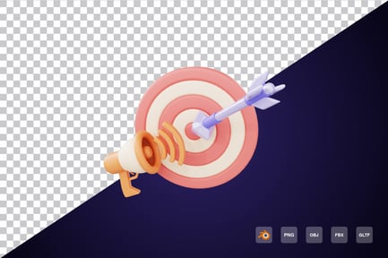 Preview: Marketing Target 3d Icon