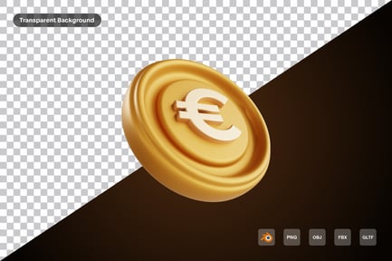 Preview: Euro Coin 3d Icon