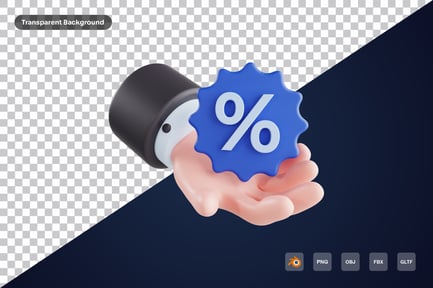 Preview: Hand discount 3d icon