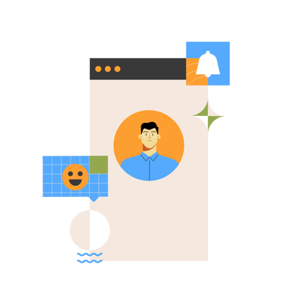 Geometric Service Review Illustration