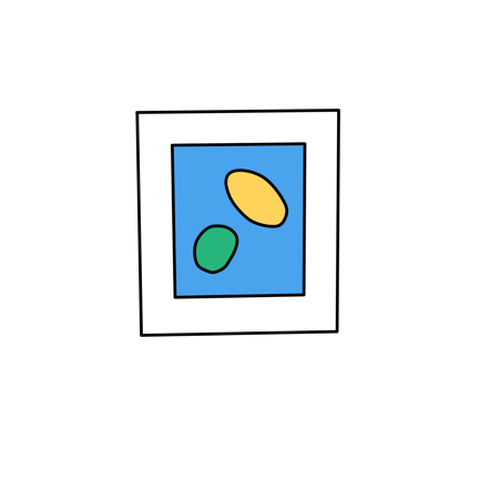 Abstrakter Kunstrahmen