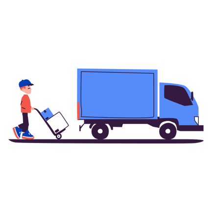 Delivery Van Unloading