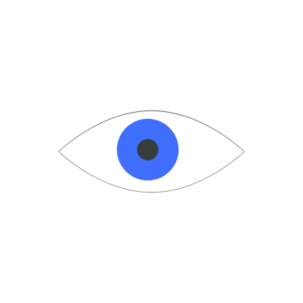 Abstraktes Auge