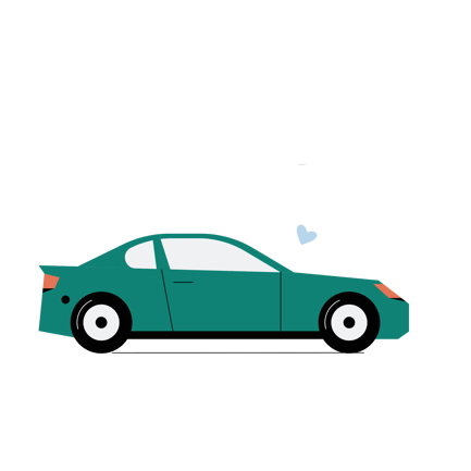 Flat Style City Car Animation