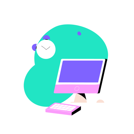 Digital Workspace Productivity Animation