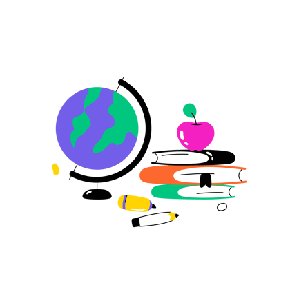 Cartoon Study Supplies Animation