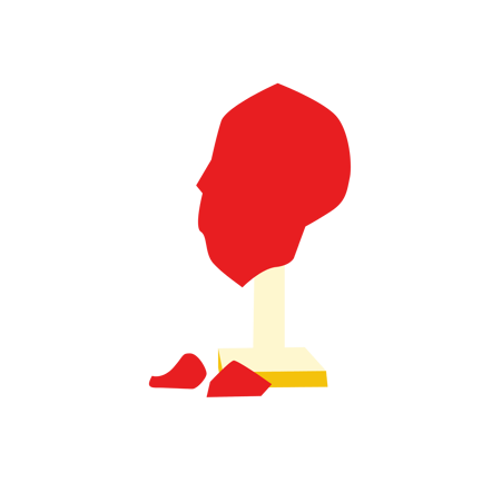 Büstenskulptur aus Ton