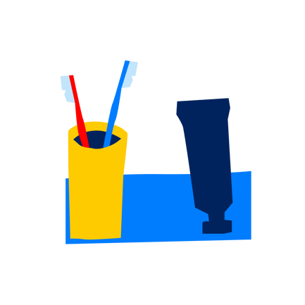 Toothbrush and Toothpaste