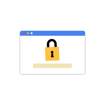 Password Security and Data Protection Interface