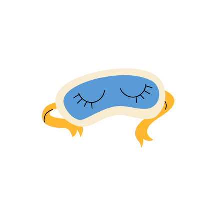 Healthy Living Sleep Mask Animation for Rest and Relaxation