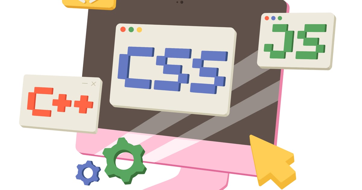 Lettering With CSS/C++/JS With Cursor and Code Sign, Illustrations ft ...