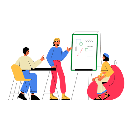 Creative Team Brainstorming Session Animation