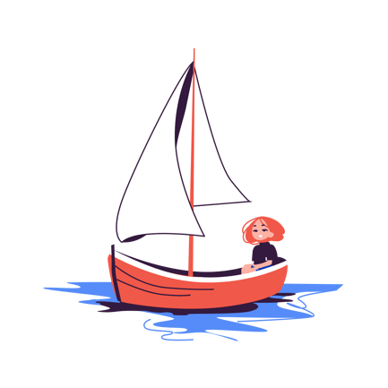 Sailing on Boat