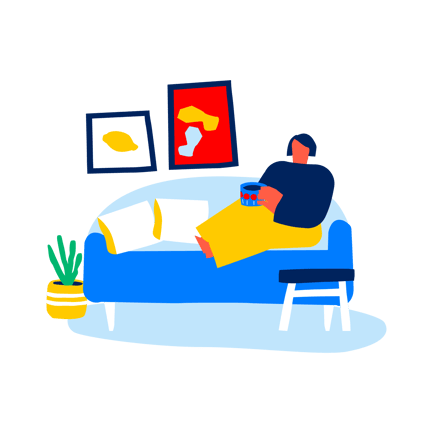 Cozy Sofa Relaxation