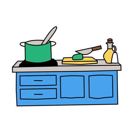 Cooking Pot on Stove