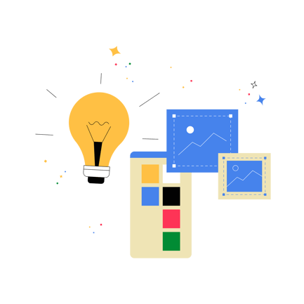 Design Attributes Flat Illustration