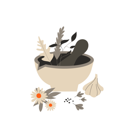 Broyage d'herbes