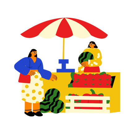 Marché d'épicerie