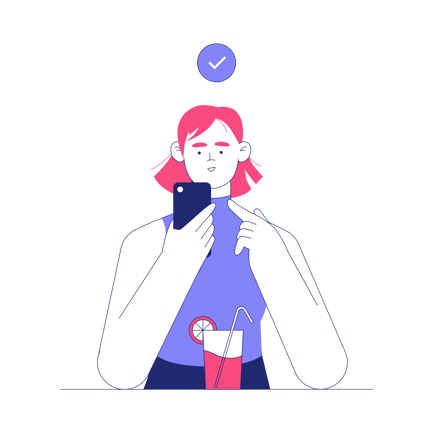 Woman Checks Crypto Amount on Her Mobile Phone