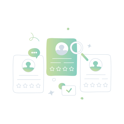 Animated Profile Reviews and Ratings