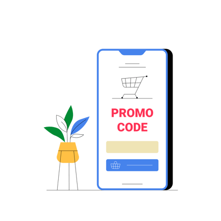 Promo Code Discounts Illustration