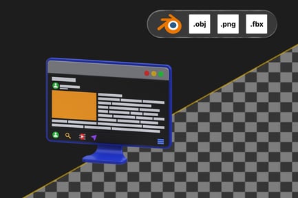 Preview: Webpage 3D Icon