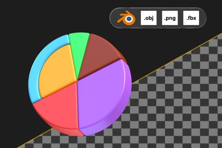 Preview: Pie Chart 3D Icon